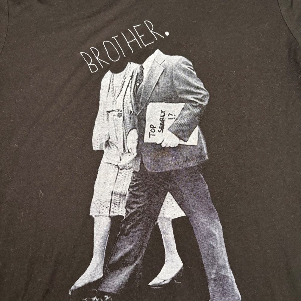 Brother Headless Vintage Graphic T-Shirt Black Mens Medium M - Picture 2 of 5